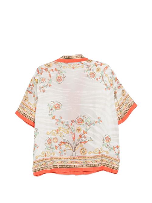 Camicia donna Just Cavalli fantasia all over beige JUST CAVALLI | 80PAL2P7NS845MC3